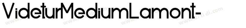 VideturMediumLamont字体转换