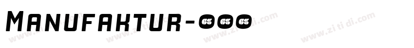 Manufaktur字体转换