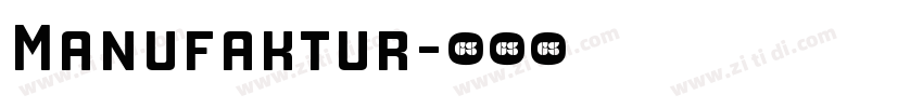 Manufaktur字体转换