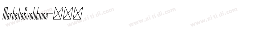 MarbeliaEvolutions字体转换