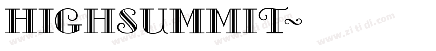 HighSummit字体转换