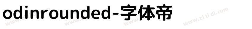 odinrounded字体转换