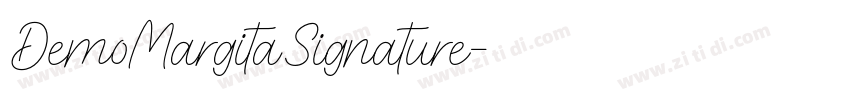 DemoMargitaSignature字体转换