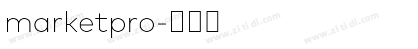 marketpro字体转换