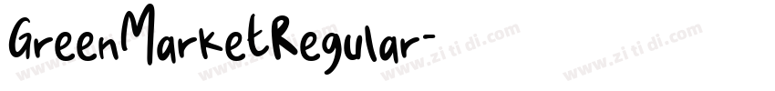 GreenMarketRegular字体转换