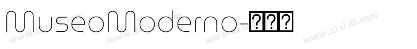 MuseoModerno字体转换