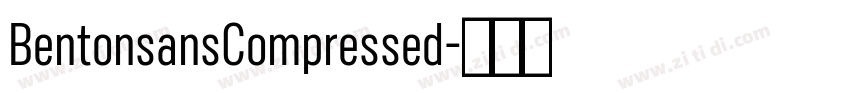BentonsansCompressed字体转换