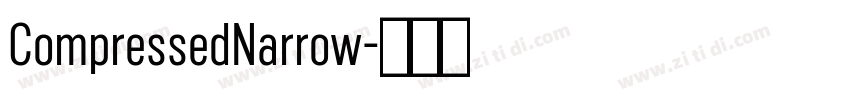 CompressedNarrow字体转换