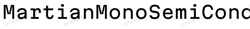 MartianMonoSemiConde字体转换