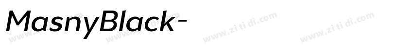 MasnyBlack字体转换