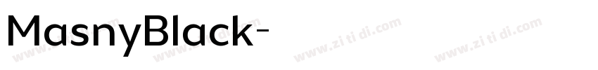 MasnyBlack字体转换