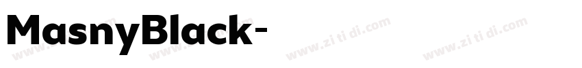 MasnyBlack字体转换