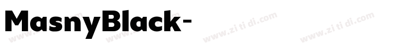 MasnyBlack字体转换