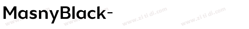 MasnyBlack字体转换