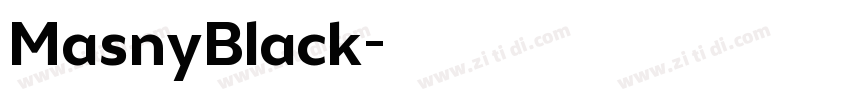 MasnyBlack字体转换