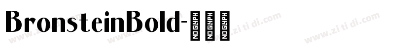 BronsteinBold字体转换