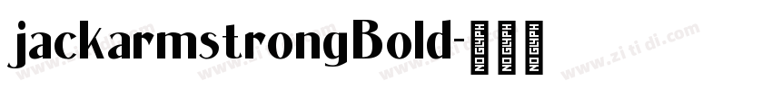 jackarmstrongBold字体转换