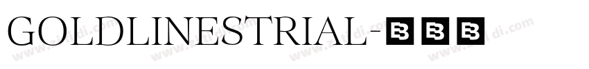 GoldLinesTrial字体转换