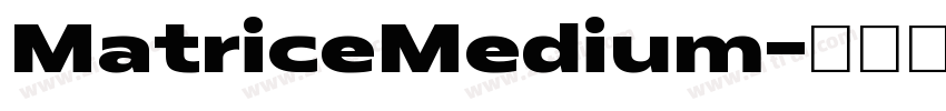 MatriceMedium字体转换 MatriceMedium字体转换