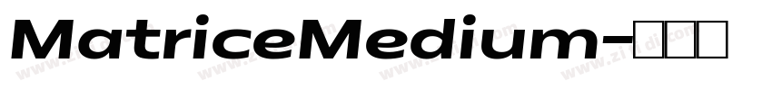 MatriceMedium字体转换 MatriceMedium字体转换