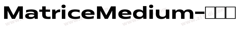 MatriceMedium字体转换 MatriceMedium字体转换