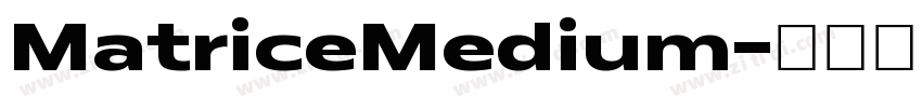 MatriceMedium字体转换 MatriceMedium字体转换