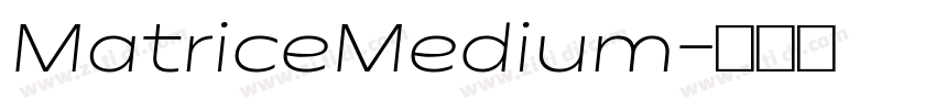 MatriceMedium字体转换 MatriceMedium字体转换