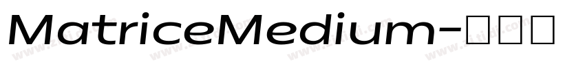 MatriceMedium字体转换 MatriceMedium字体转换