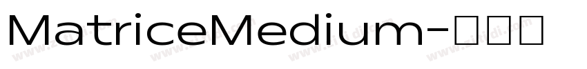 MatriceMedium字体转换 MatriceMedium字体转换