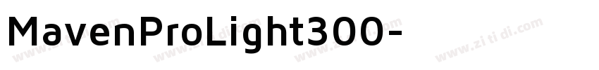 MavenProLight300字体转换