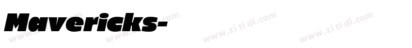 Mavericks字体转换