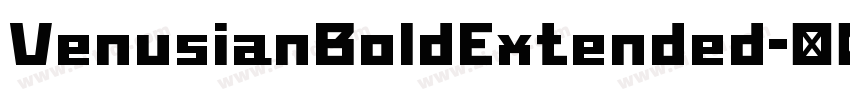 VenusianBoldExtended字体转换