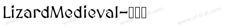 LizardMedieval字体转换