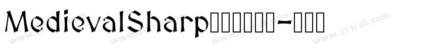 MedievalSharp像素化哥特风字体转换