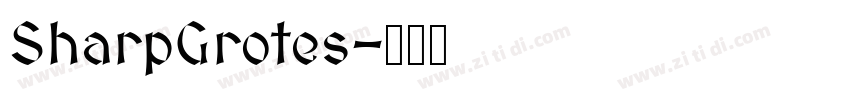 SharpGrotes字体转换