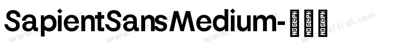 SapientSansMedium字体转换