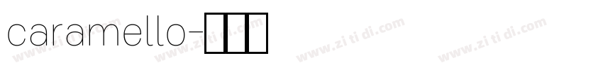 caramello字体转换