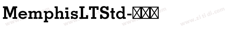 MemphisLTStd字体转换