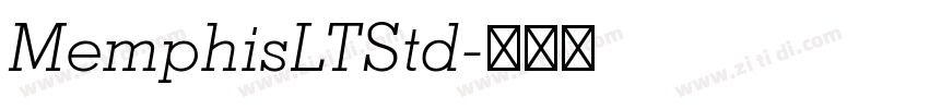 MemphisLTStd字体转换