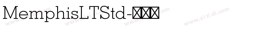 MemphisLTStd字体转换