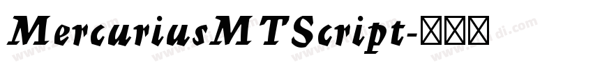 MercuriusMTScript字体转换 MercuriusMTScript字体转换