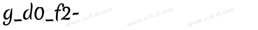 g_d0_f2字体转换