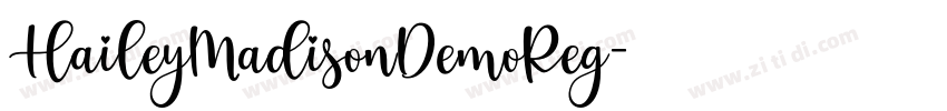 HaileyMadisonDemoReg字体转换