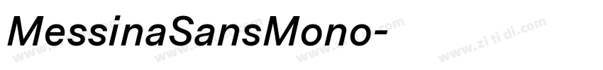MessinaSansMono字体转换