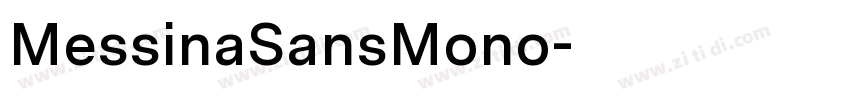 MessinaSansMono字体转换