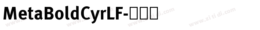 MetaBoldCyrLF字体转换
