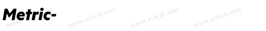 Metric字体转换