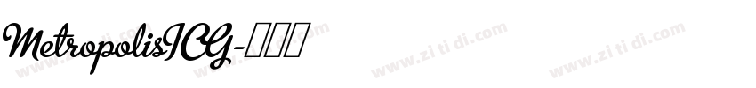 MetropolisICG字体转换