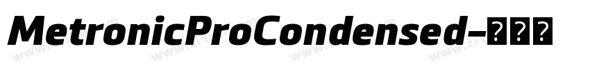 MetronicProCondensed字体转换