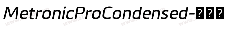 MetronicProCondensed字体转换